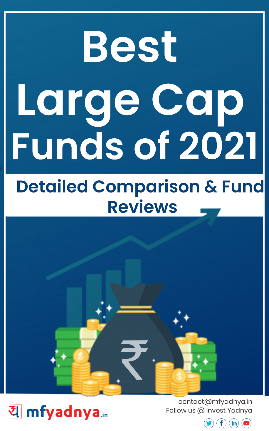 This e-book offers a comprehensive review of Best Large Cap Funds of 2021. It reviews the fund's return, ratio, allocation etc. ✔ Detailed Mutual Fund Analysis ✔ Mutual Fund Ebooks ✔ Financial Ebooks